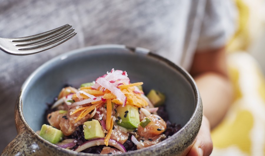 salmon poke bowl