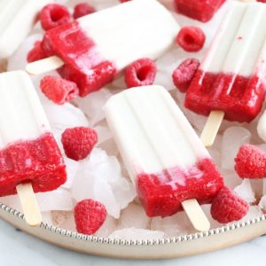 Raspberry Coconut Popsicles
