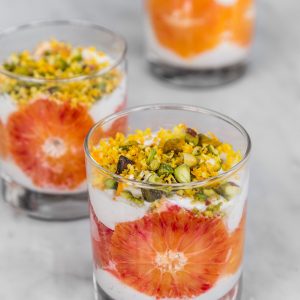 Blood Orange and Coconut Vegan Mousse