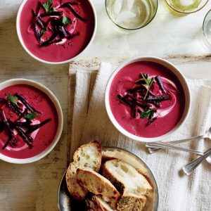 Beet, Ginger & Coconut Milk Soup