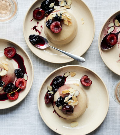 Almond Bakewell Vegan Panna Cotta