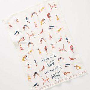 yoga tea towel