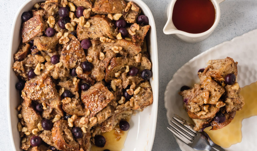 Blueberry Cinnamon French Toast Bake