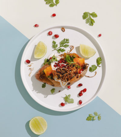 Vegan Asaro Stuffed Sweet Potatoes