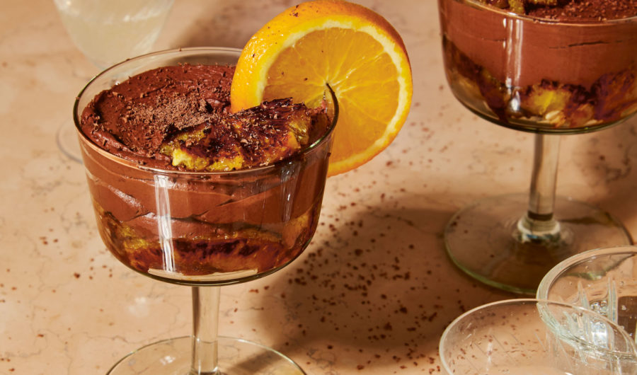 Vegan Chocolate Orange & Amaretto Mousse