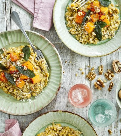 Toasted Walnut, Butternut Squash + Barley Risotto