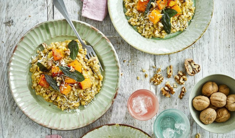 Toasted Walnut, Butternut Squash + Barley Risotto