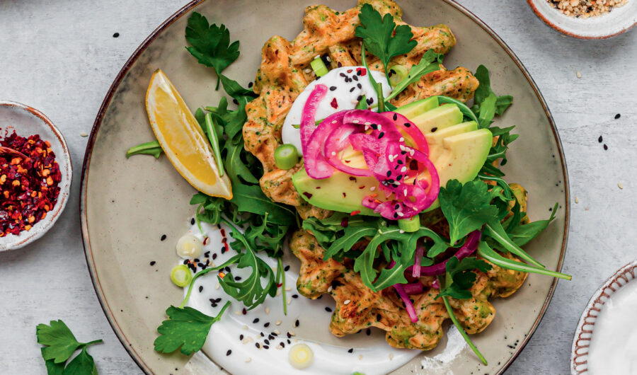 "Cheesy" Broccoli Waffles