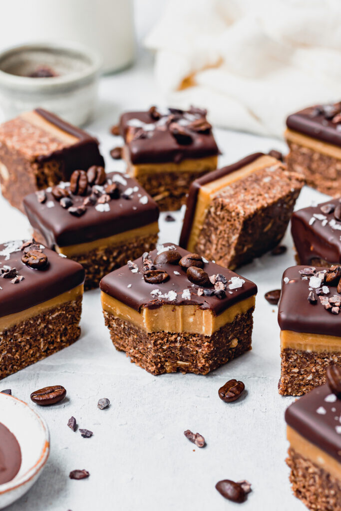 Chocolate Espresso Caramel Slices