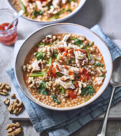 Couscous & Chicken Harissa Broth