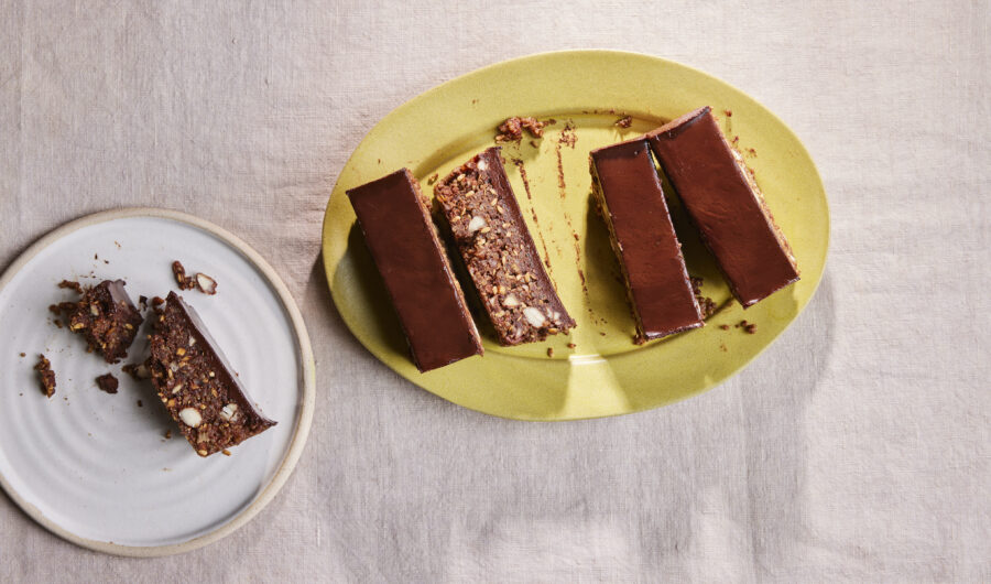 Dark chocolate crunch bars