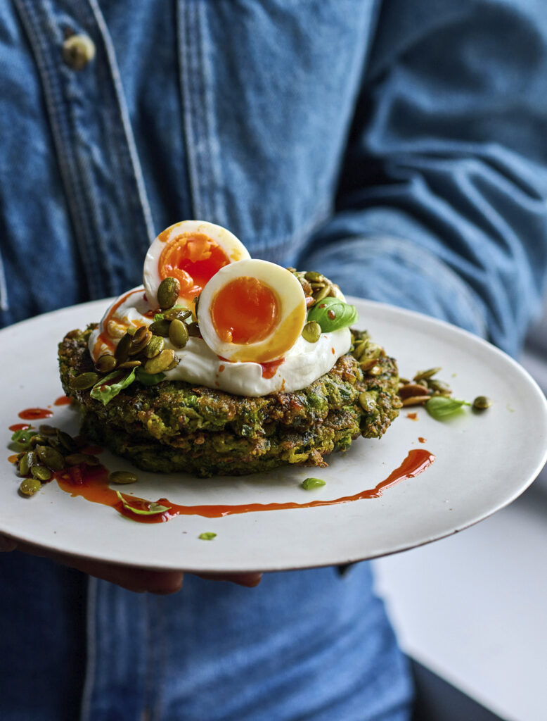 Herby Pea Pancakes