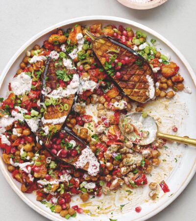 Roasted Aubergine Traybake