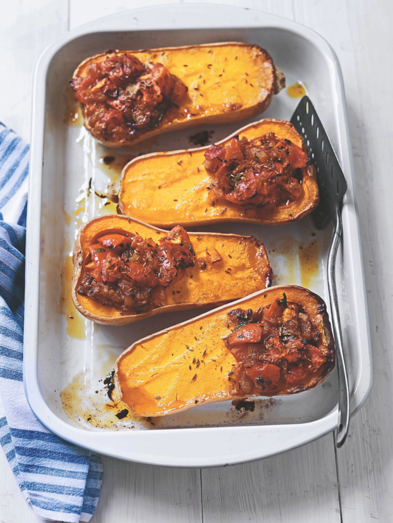 Turkish Style Stuffed Butternut Squash