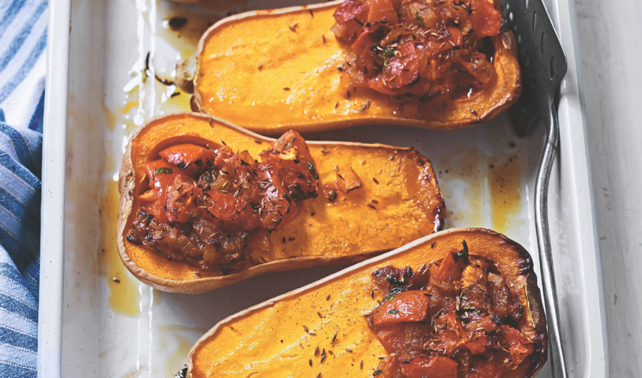 Turkish Style Stuffed Butternut Squash