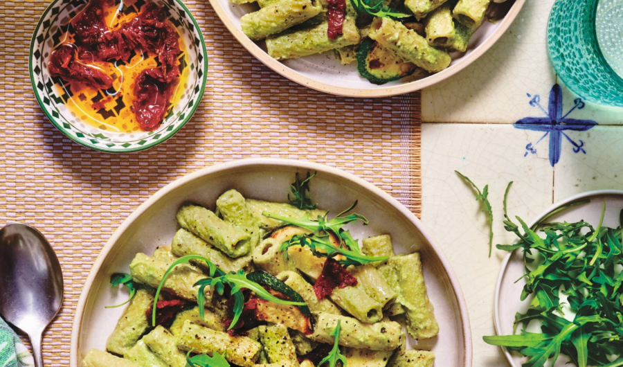 Cashew & Avocado Pesto Pasta