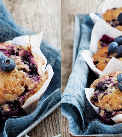 Glow-Getting Vegan Blueberry Breakfast Muffin